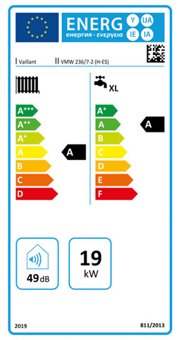 etiqueta de eficiencia energetica caldera vaillant ecotec pure 236/7-2